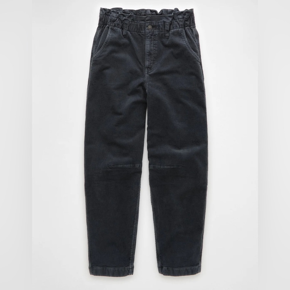 American Eagle High Waisted Corduroy Paper Bag Barrel Pant